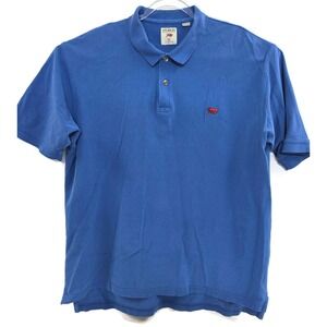 Perlis Polo Shirt Mens XL Blue Authentic Crawfish Logo 100%‎ Cotton Peru